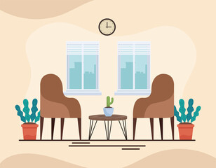 office livingroom workplace