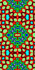 Fractodome Colorful Seamless Fractal Patterns