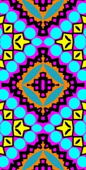 Fractodome Colorful Seamless Fractal Patterns