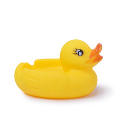 Yellow rubber duck toy