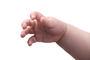 Small baby hand isolated