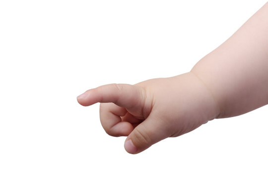 Small baby hand isolated