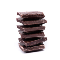 Pieces of chocolate bar