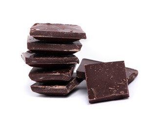 Pieces of chocolate bar