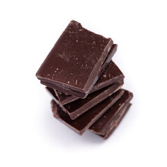 Pieces of chocolate bar