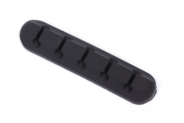 Black rubber cable holder