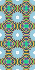 Fractodome Colorful Seamless Fractal Patterns