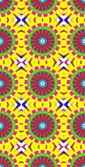 Fractodome Colorful Seamless Fractal Patterns