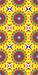 Fractodome Colorful Seamless Fractal Patterns