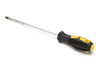Screwdriver, completely isolated on white background