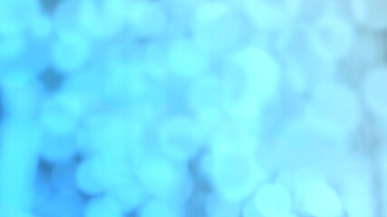 青い丸ボケのボカシイメージ_ワイド