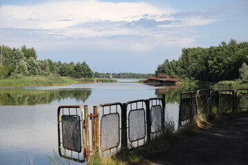 Lake in Pripyat in Chernobyl Exclusion Zone, Ukraine