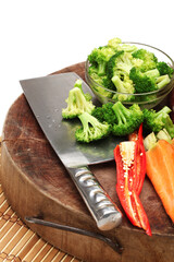 Raw pork meat isolated on white background