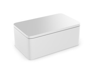 Blank Farmhouse Bread Box, 3d render illustration.