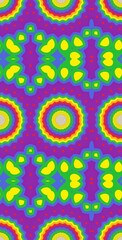 Fractodome Colorful Seamless Fractal Patterns
