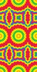 Fractodome Colorful Seamless Fractal Patterns