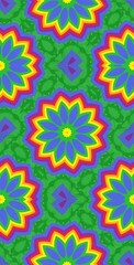 Fractodome Colorful Seamless Fractal Patterns