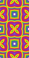 Fractodome Colorful Seamless Fractal Patterns
