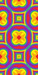 Fractodome Colorful Seamless Fractal Patterns