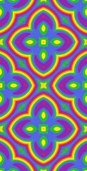 Fractodome Colorful Seamless Fractal Patterns