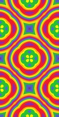 Fractodome Colorful Seamless Fractal Patterns