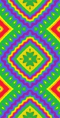 Fractodome Colorful Seamless Fractal Patterns
