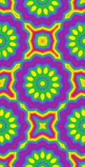 Fractodome Colorful Seamless Fractal Patterns