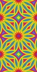 Fractodome Colorful Seamless Fractal Patterns