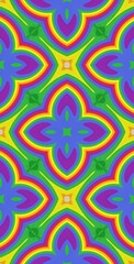 Fractodome Colorful Seamless Fractal Patterns