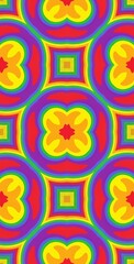 Fractodome Colorful Seamless Fractal Patterns