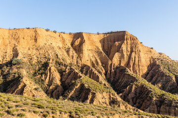 clay ravines called the barrancas del burujon in Toledo