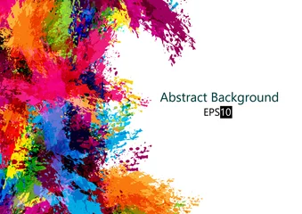  Abstract vector Splash set Color of paint. Paint splashes set.Vector illustration design. © mrspopman