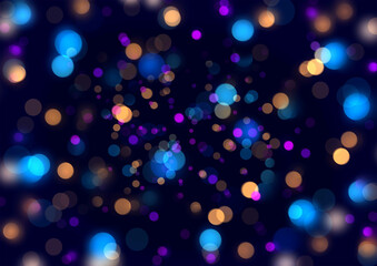 bokeh background wallpaper light blue and orange bokeh
