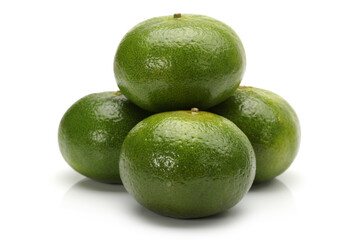 tangerine on white background