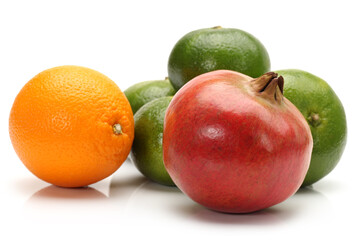 fruits isolated on white background