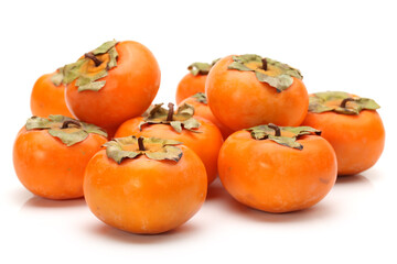 persimmon on a white background
