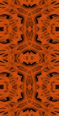 Orange Wind Fractodome Colorful Seamless Fractal Patterns