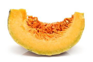orange pumpkin on white background