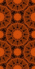 Orange Wind Fractodome Colorful Seamless Fractal Patterns