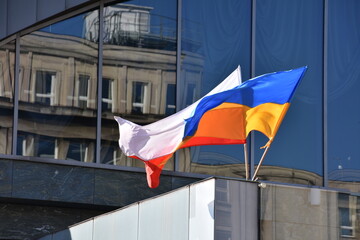 flaga Polski i Ukrainy, symbol narodowy, 