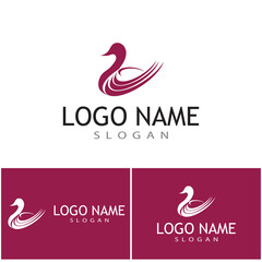 goose icon. flat illustration isolated sign symbol