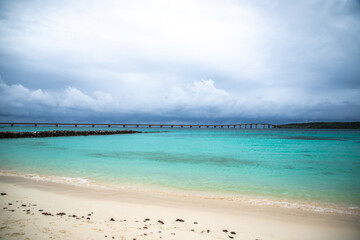 Obraz premium 宮古島 与那覇前浜ビーチの風景
