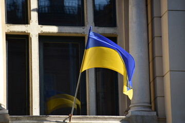 Flaga Ukrainy, symbol narodowy, bandera - obrazy, fototapety, plakaty