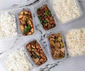 Mixed Thai Food Selections 