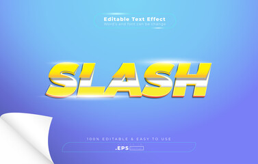 Slash text effect easy editable