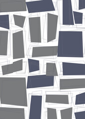 Offset Quads generative art background art illustration