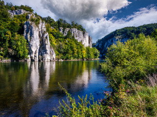 Rocks of the Danube Gorge at Weltenburg