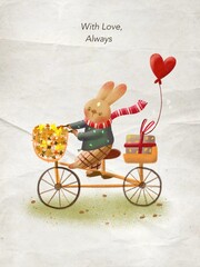 Postcard “With Love, always”