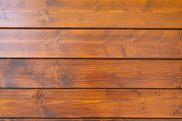 Brown colored fir wood planks wall