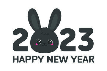 Holiday illustration, rabbit.